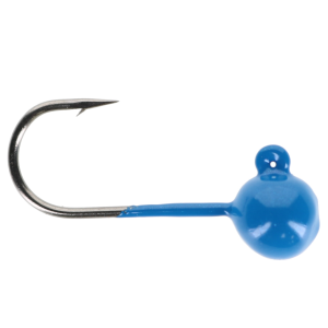 Image of VooDoo Custom Tackle Round Jig Heads | Blue; 1/64 oz.