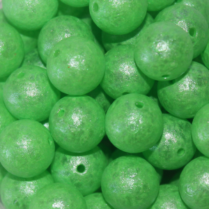 Image of TroutBeads | Green Glow; 8 mm