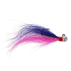 Image of VooDoo Custom Tackle Steelhead Bucktail Jig | Unpainted-Pink-Purple; 1/8 oz.