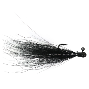 Image of VooDoo Custom Tackle Steelhead Bucktail Jig | Black-Black; 1/8 oz.
