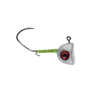 Image of Epic Baits Matt Becker Scan Head Jig - 2/0 Hook | Silver Flake; 1/2 oz.