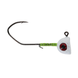 Image of Epic Baits Matt Becker Scan Head Jig - 5/0 Hook | White Flake; 3/16 oz.