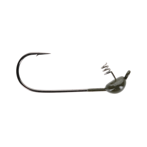 Image of Queen Tackle Shakey Head Jig | Green Pumpkin; 1/4 oz.