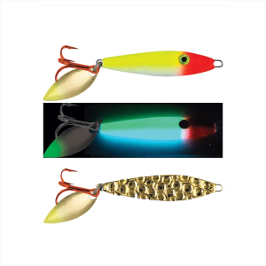 Image of Moonshine Two-Faced Shiver Spoon | Blue Clown; 1/12 oz.