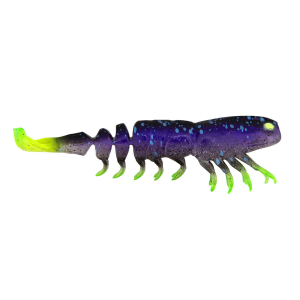 Image of Z-Man Prawnstarz Loose Body Soft Bait | Plum Chartreuse; 3 1/2 in.