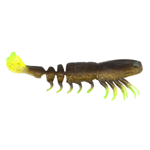 Image of Z-Man Prawnstarz Loose Body Soft Bait | Rootbeer Chartreuse; 3 1/2 in.