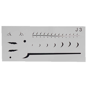 Image of Do-It Jerkbait Airbrush Stencil | J3