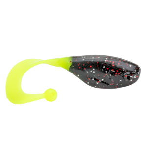 Image of Mr. Crappie Crappie Cutter | Tuxedo Black Chartreuse Glow; 1 1/2 in.