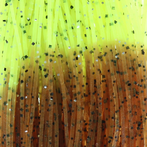 Image of Do-It Silicone Tabs - Fire Tip Series | Motor Oil - Chartreuse Tip