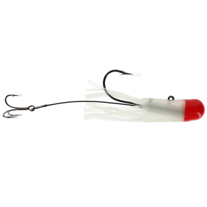 Image of Mission Tackle Rigged Lake Trout Tube | Glow Red; 3/4 oz.