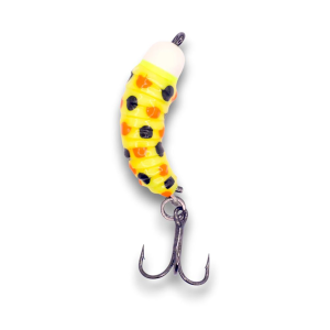 Image of Kenders Tungsten Mighty Maggot XL | Chartreuse Wonderbread Glow; 5/32 oz.