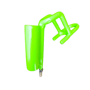 Image of Smackdown Pipe Rod Holder | Neon Green; Left-Hand Threaded