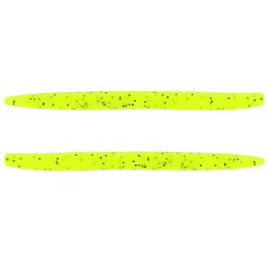 Image of Yamamoto Original Senko Worms | Chartreuse w/ Black Flake; 6 in.