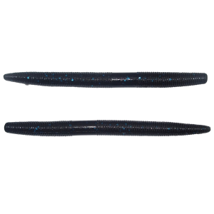 Image of Yamamoto Original Senko Worms | Black w/ Blue Flake; 7 in.