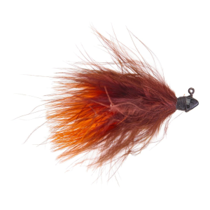 Image of Outkast Fighter Fly Jig | Brown Orange; 1/8 oz.