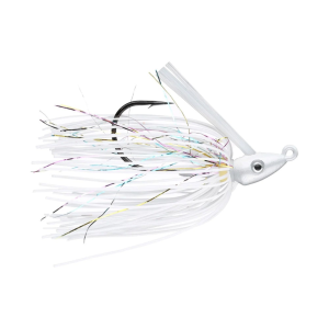 Image of Outkast Heavy Cover Pro Swim Jig | White Rainbow; 3/8 oz.