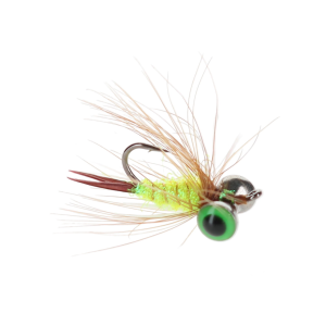 Image of Widow Maker Lures Tungsten Hammer Fly Ice Jig | Chartreuse; 12
