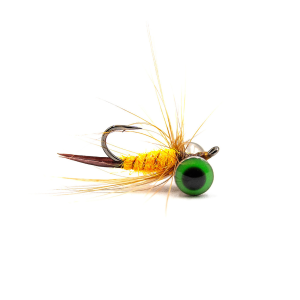 Image of Widow Maker Lures Tungsten Hammer Fly Ice Jig | Orange; 14