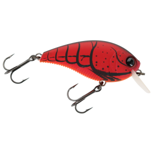 Image of Yo-Zuri 3DB 1.5 Squarebill Crankbait | Matte Translucent Red Crawfish; 2 3/8 in.