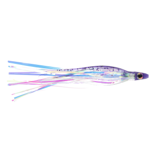 Image of Silver Horde Ace Hi Needlefish Trolling Fly | UV Purple Spatter Back; 4 1/2 in.