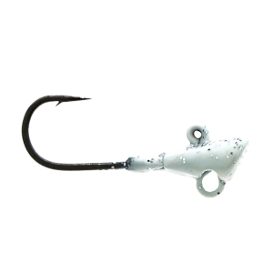 Image of Leland's Lures Trout Magnet Drop Jig Heads | White-Blue-Silver Flake