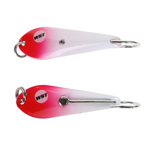 Image of Whisker Seeker Skippy Spoons | Red - White; 1/16 oz.