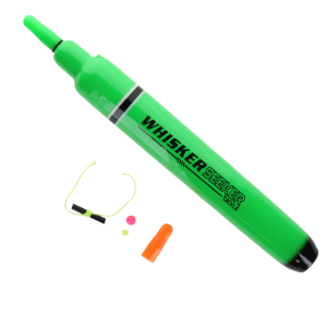 Image of Whisker Seeker NightStriker Weighted Slip Float | Green - Black; 10 in.