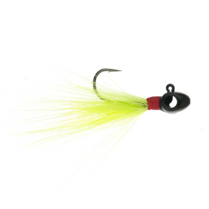 Image of Leland's Lures Eye Hole Tungsten Popeye Jig | Chartreuse