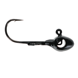 Image of Leland's Lures Eye Hole Tungsten Jig | Black; 1/16 oz.