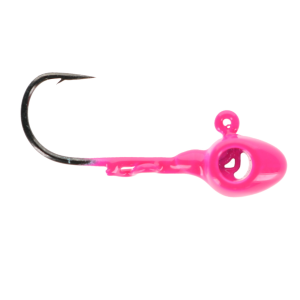 Image of Leland's Lures Eye Hole Tungsten Jig | Pink; 1/16 oz.