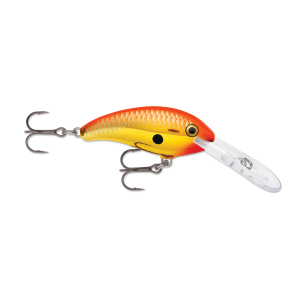 Image of Rapala Shad Dancer Crankbait | Chrome Gold Fluorescent Red; 1 1/2 in.