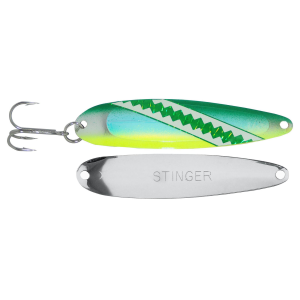 Image of Michigan Stinger Standard Spoon | UV Green Dolphin; 3 3/4 in.