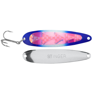 Image of Michigan Stinger Standard Spoon | UV Blue Jeans; 3 3/4 in.