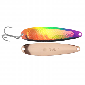 Image of Michigan Stinger Standard Spoon | UV Fluorescent Nascar Transparent; 3 3/4 in.