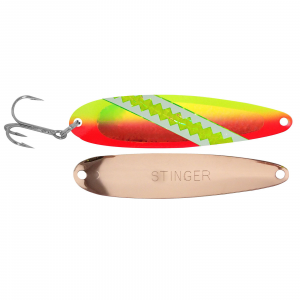 Image of Michigan Stinger Standard Spoon | UV Red Hot Transparent; 3 3/4 in.