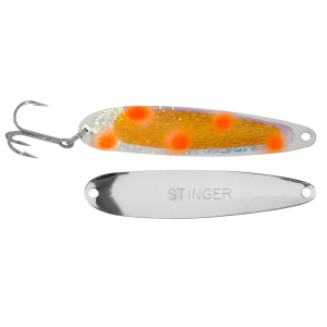 Image of Michigan Stinger Standard Spoon | UV Orange Frost ; 3 3/4 in.