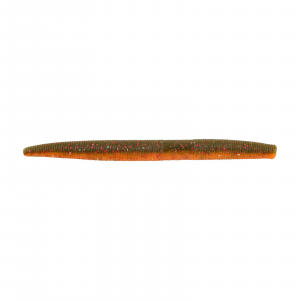 Image of Berkley PowerBait MaxScent The General Soft Bait | Watermelon Copper/Orange with Red; 5 in.