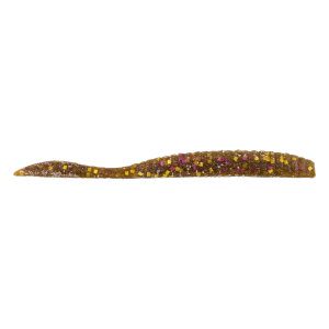 Image of Berkley PowerBait MaxScent Flat Worm Soft Bait | Mango Magic; 4 1/4 in.