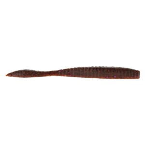 Image of Berkley PowerBait MaxScent Flat Worm Soft Bait | Cinnamon Purple; 3.6 in.