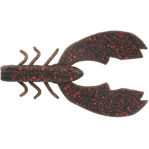 Image of Berkley PowerBait MaxScent Chigger Craw Soft Bait | Black Red Fleck; 4 in.
