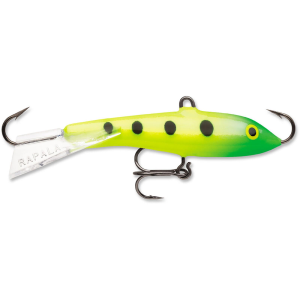 Image of Rapala Jigging Rap | Glow Slimy Lime; 3 1/2 in.
