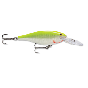 Image of Rapala Shad Rap | Silver Fluorescent Chartreuse; 3 1/2 in.