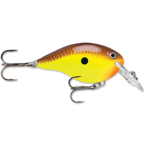 Image of Rapala DT Dives-To Crankbait | Chartreuse Brown; 10 ft.
