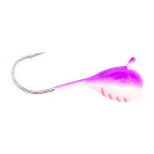 Image of Kenders Tungsten D-Style Jig - Small Hook | Crappie Provoke Glow; 4 mm