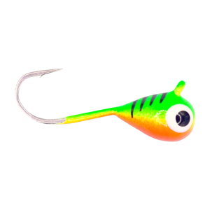 Image of Kenders Tungsten D-Style Jig - Large Hook | Firetiger UV; 4 mm