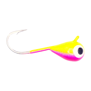 Image of Kenders Tungsten D-Style Jig - Large Hook | Chartreuse Pink UV; 6 mm