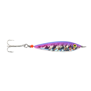 Image of Buzz Bomb Spinnow Jigging Spoon | UV Herring; 1 1/2 oz.
