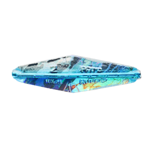 Image of Buzz Bomb Jigging Spoon | Blue Holographic; 3 in. Light