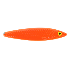 Image of Buzz Bomb Zzinger Jigging Spoon | Fire Orange; 1 1/2 oz.