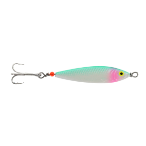 Image of Buzz Bomb Spinnow Jigging Spoon | Green Pearl; 11/16 oz.